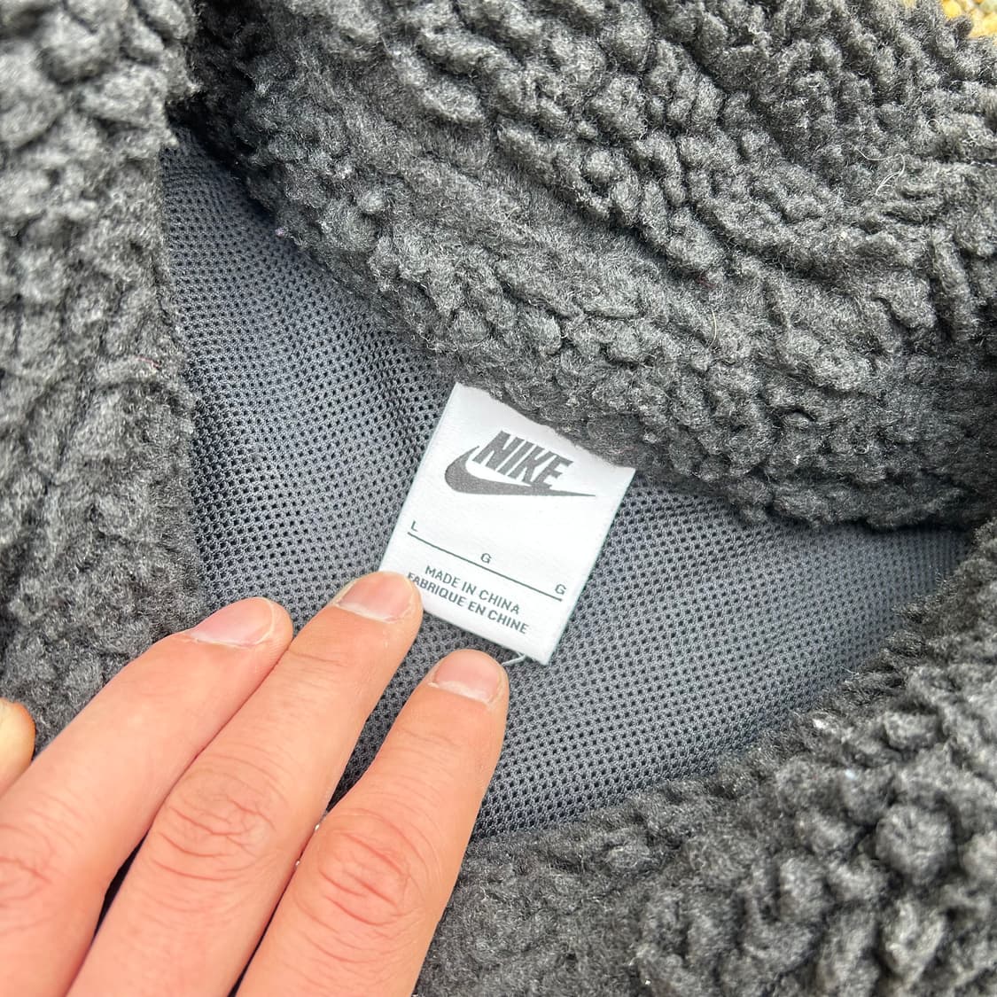 나이키(NIKE) 더블 스우시 블랙 플리스 자켓 상품이미지4