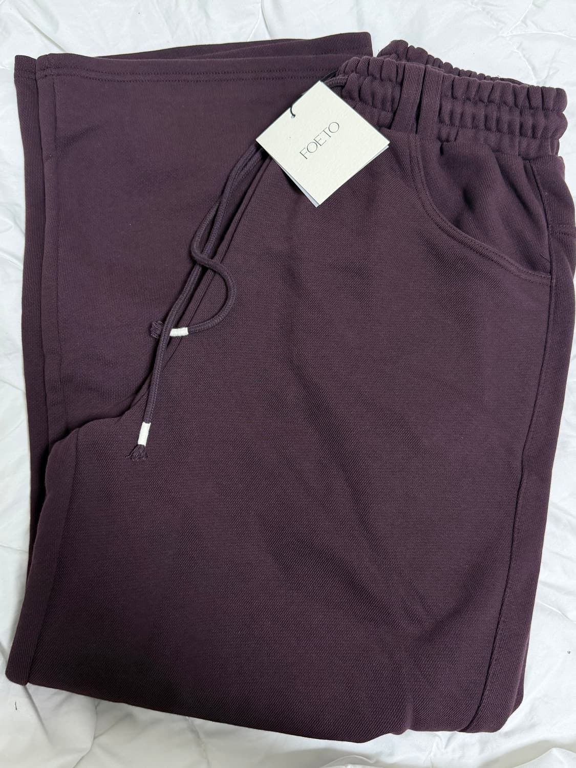 (새상품/택O) foeto 포에토 워싱데이 팬츠 보르도 기본기장 상품이미지5