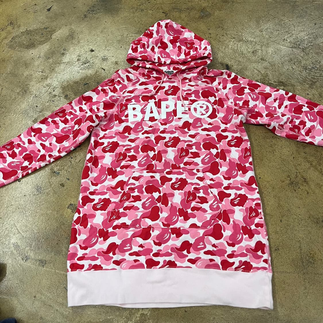 베이프 핑크 ABC 카모 후드티  상품이미지3