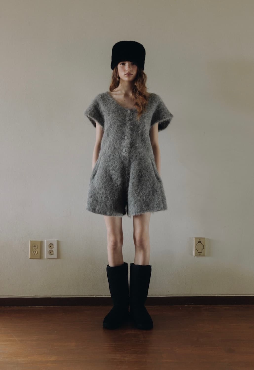 새상품) 파르벵 알파카 알토 헤이리 숏 슬리브 니트 가디건 상품이미지3