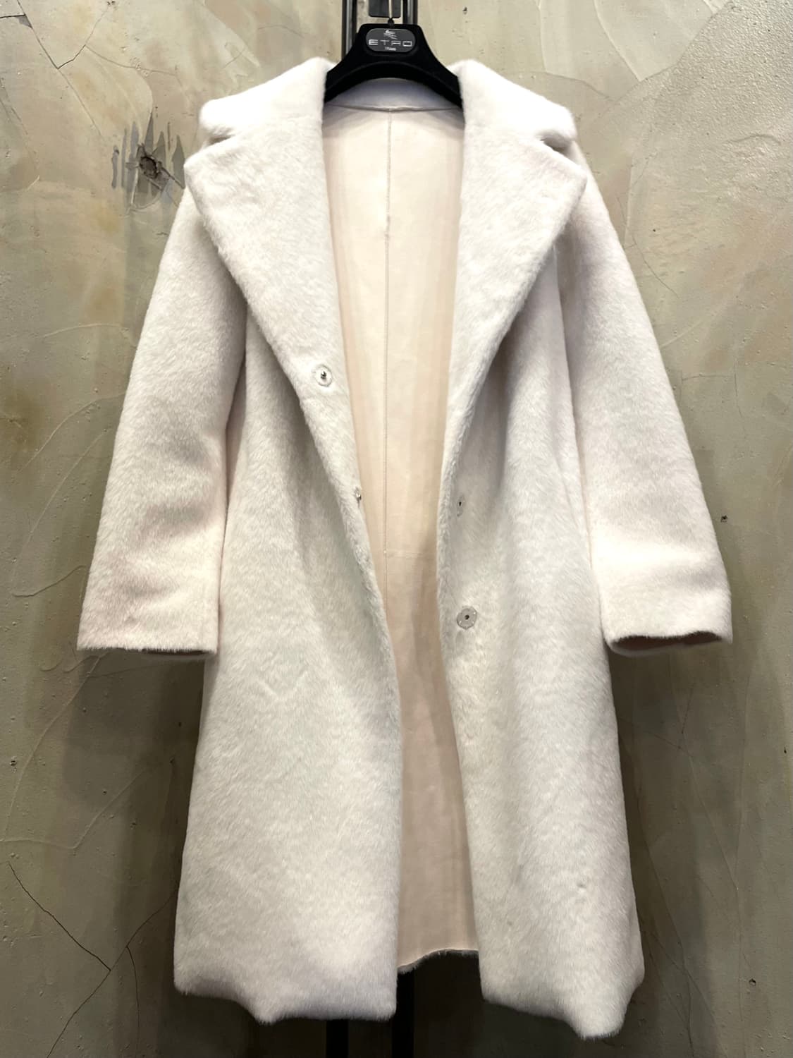 100% 알파카 롱코트 55~66 상품이미지5