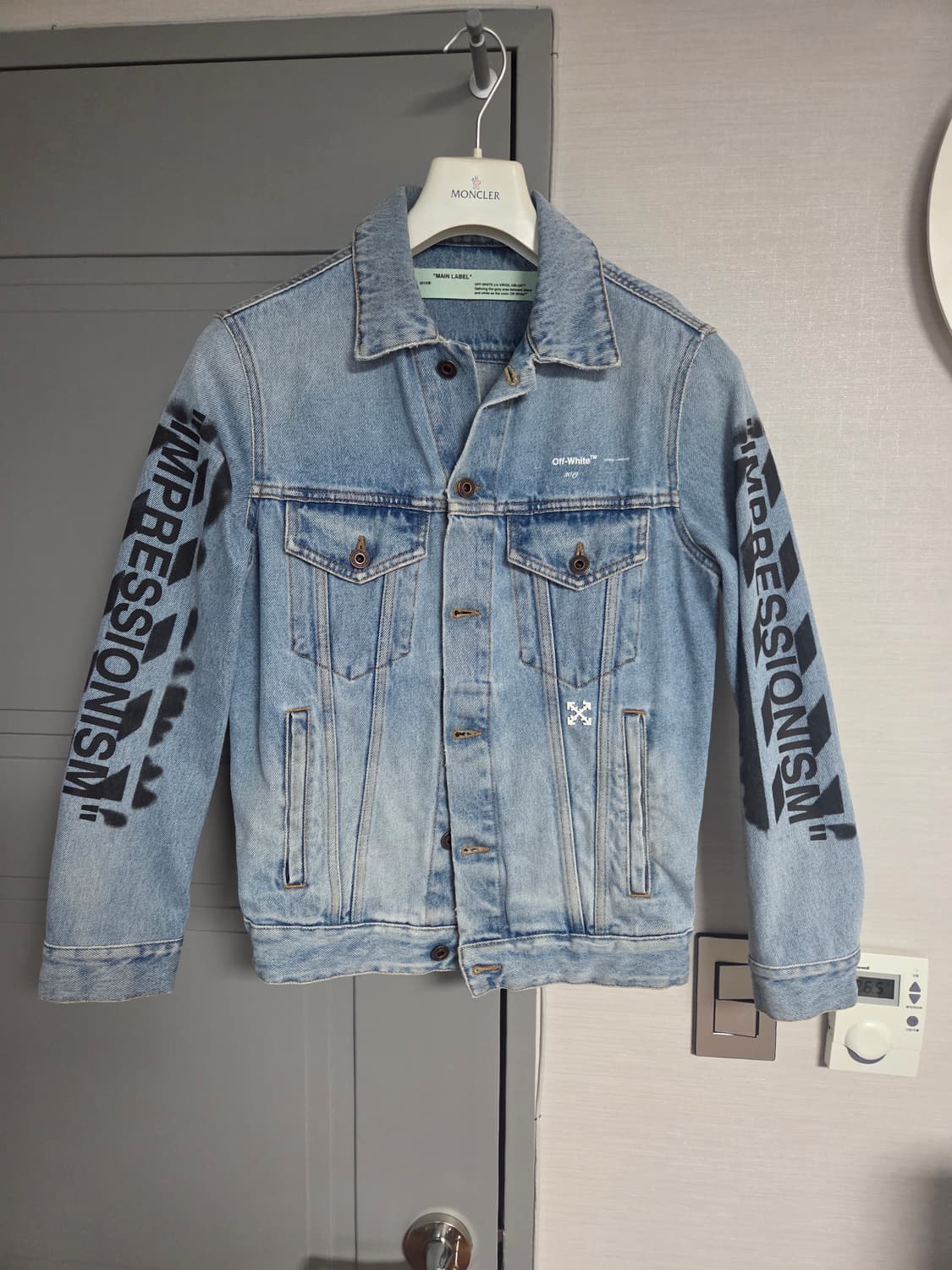 오프화이트 남성 데님 자켓 상품이미지1