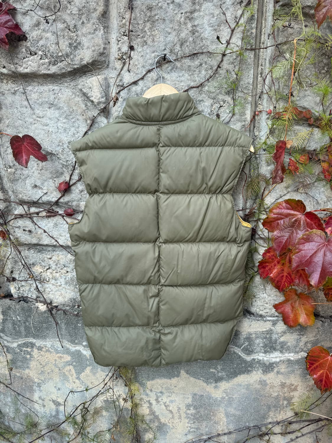 60s~70s comfy 빈티지 리버시블 양면 패딩 베스트 조끼 상품이미지2