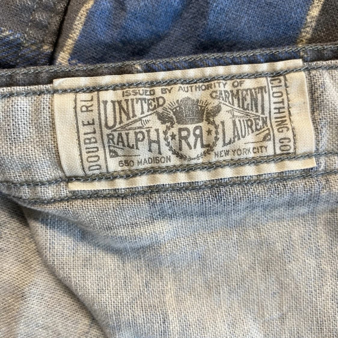 RRL 더블알엘 플래드 브러시 워크셔츠 블루 상품이미지6