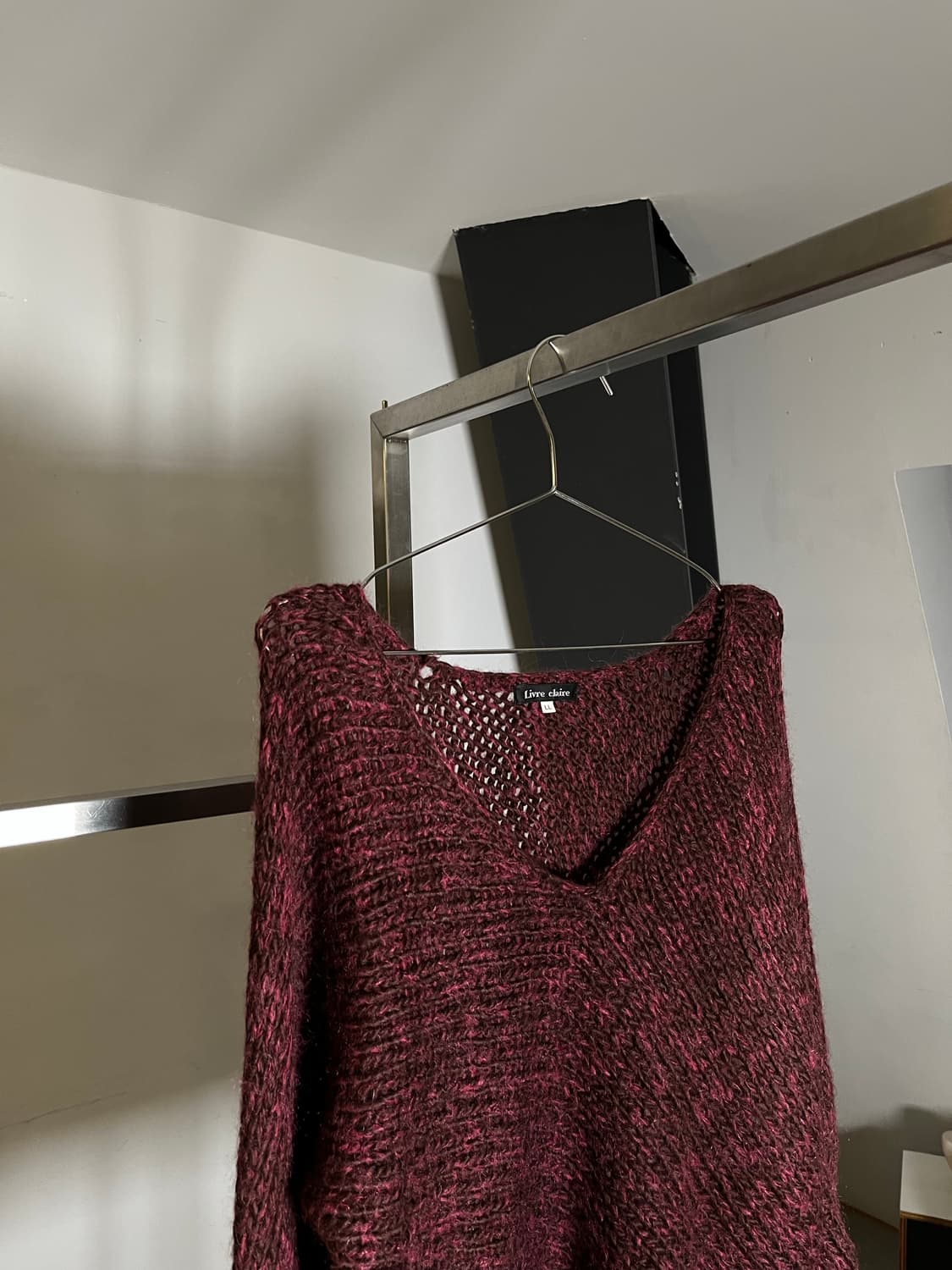 Burgundy Color Knit Sleeves 상품이미지7