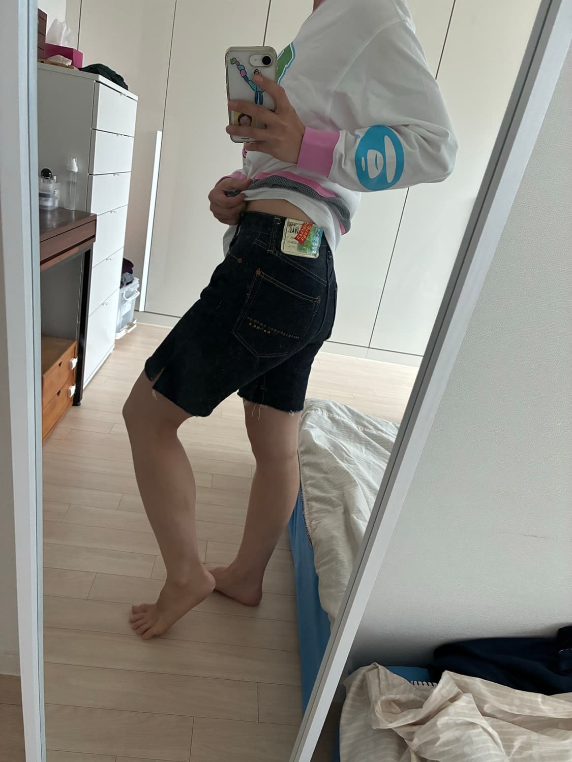 [초희귀 아카이브] Kapital 초기 모델 데님 쇼츠 (26인치 / K 상품이미지8