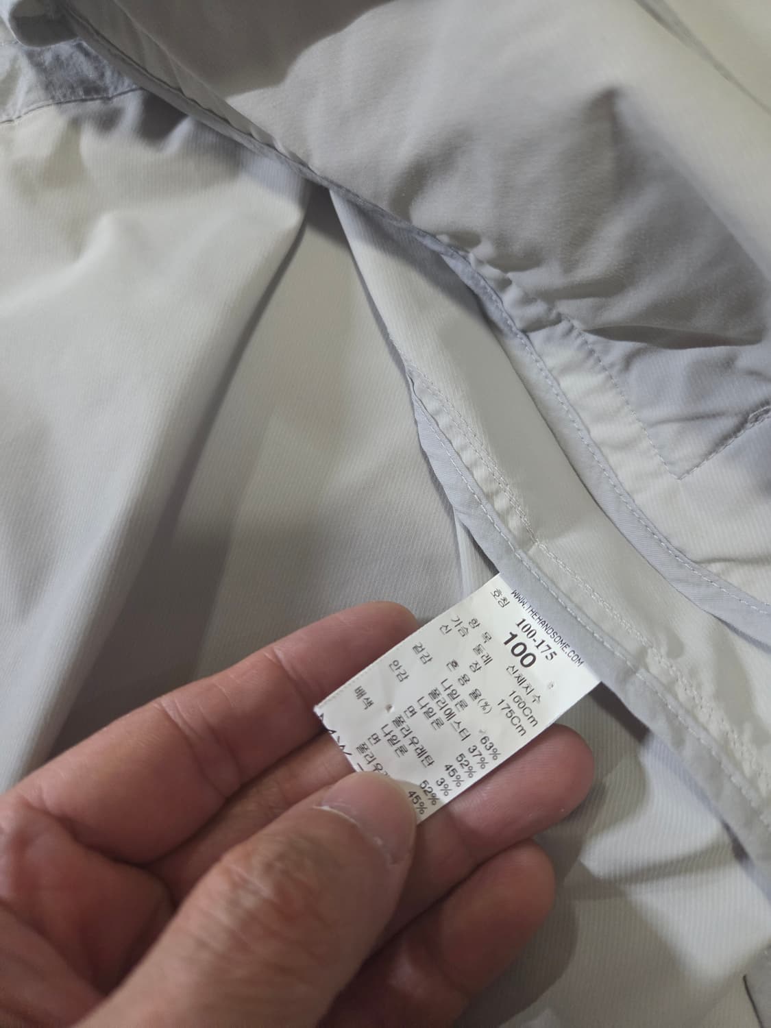 [S급/1회착] 타임옴므 후드  롱 바람막이 (100) 상품이미지4