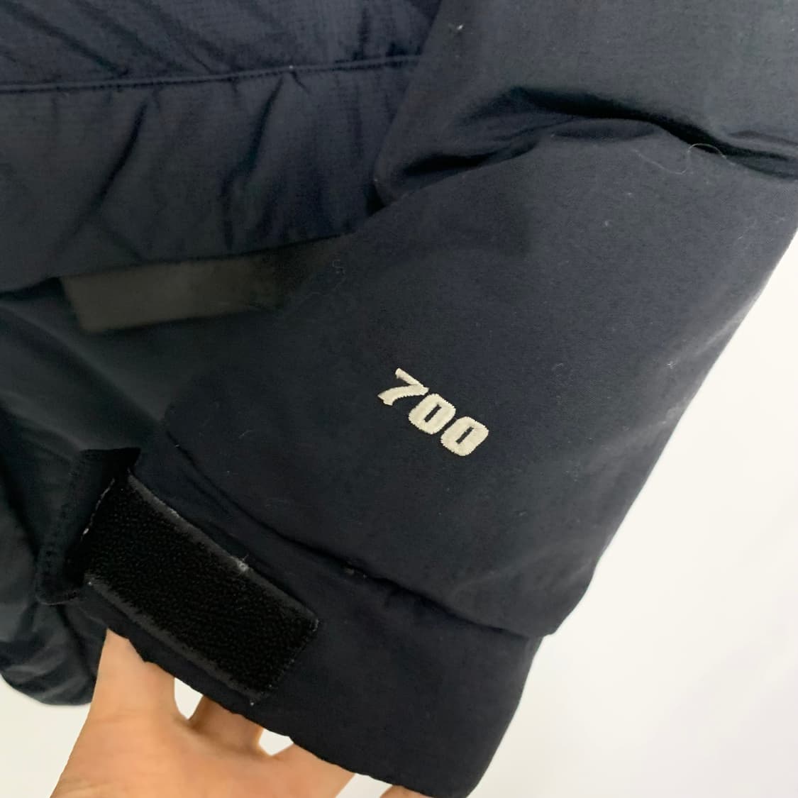 노스페이스 블랙 후드 패딩 점퍼 700 빈티지 95 M 남녀공용 상품이미지3