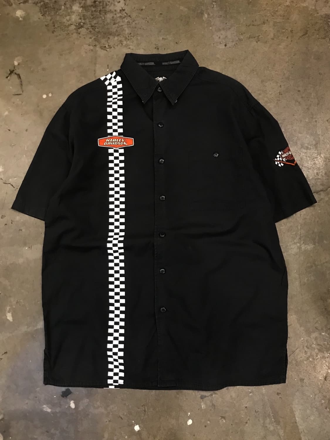 < Harley-Davidson Checkered Detail Shirt 상품이미지8