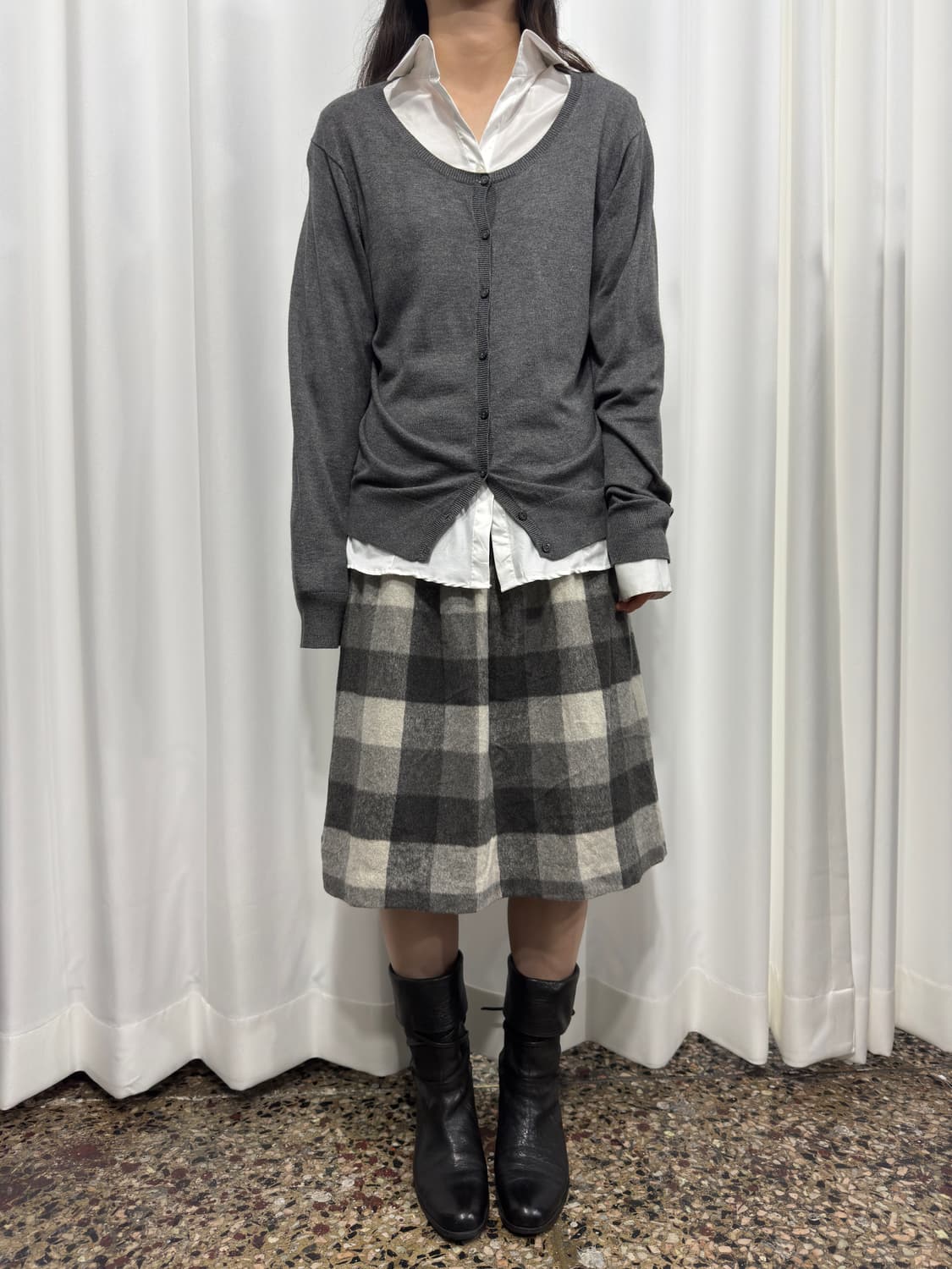 theoria gray cardigan 상품이미지3