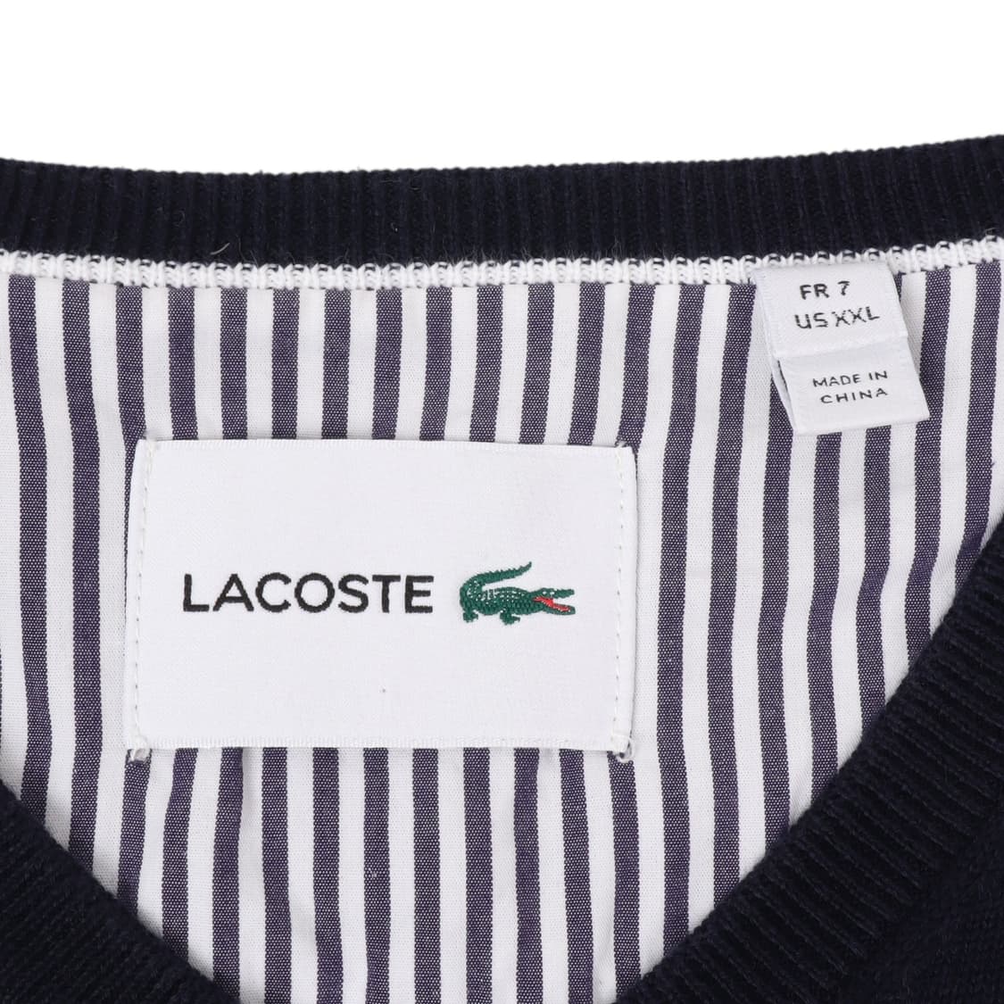 라코스테 네이비 브이넥 니트 상품이미지8