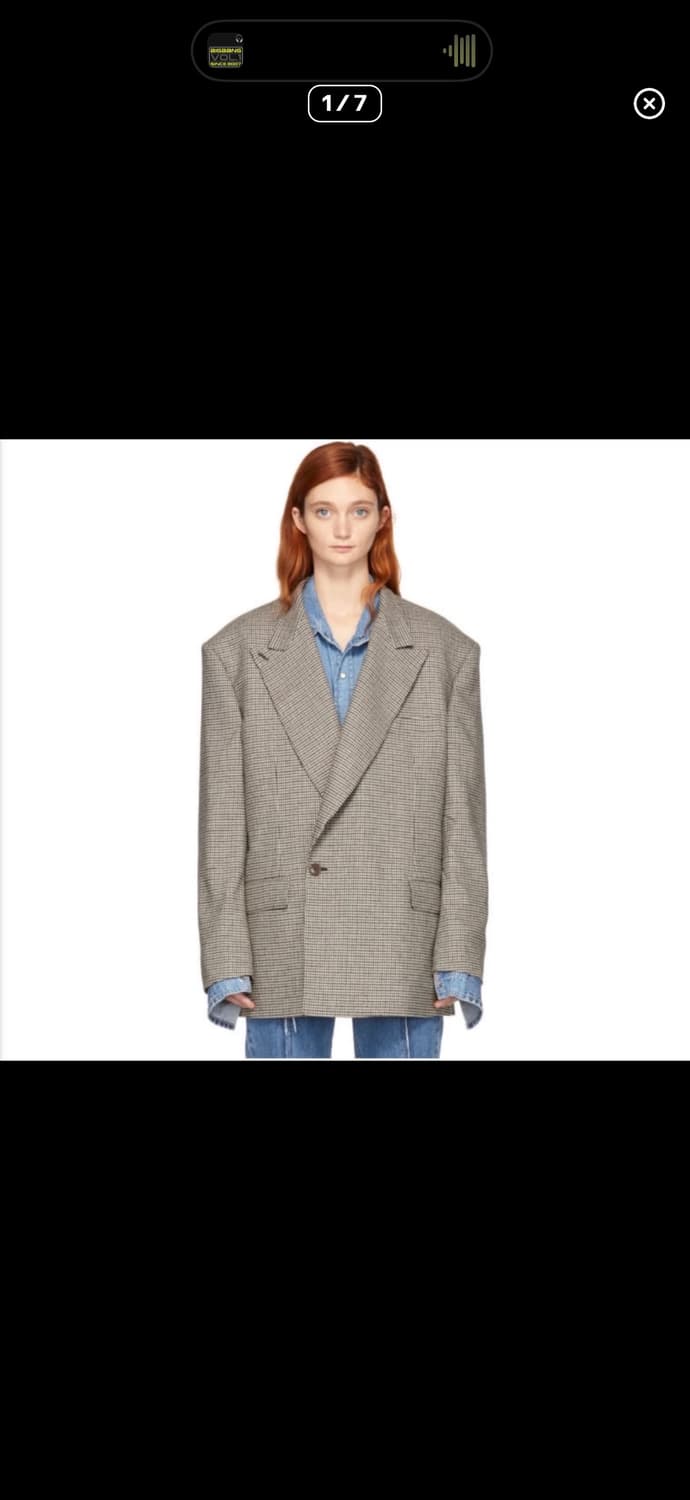 [S] 19fw 베트멍 vetements 오버사이즈 블레이저 상품이미지1