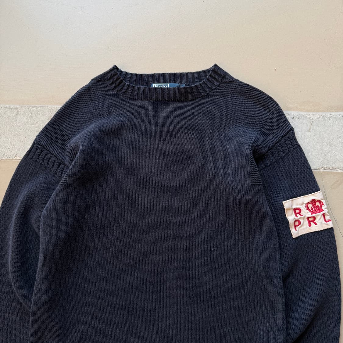 폴로 랄프로렌 패치 니트 스웨터 상품이미지3
