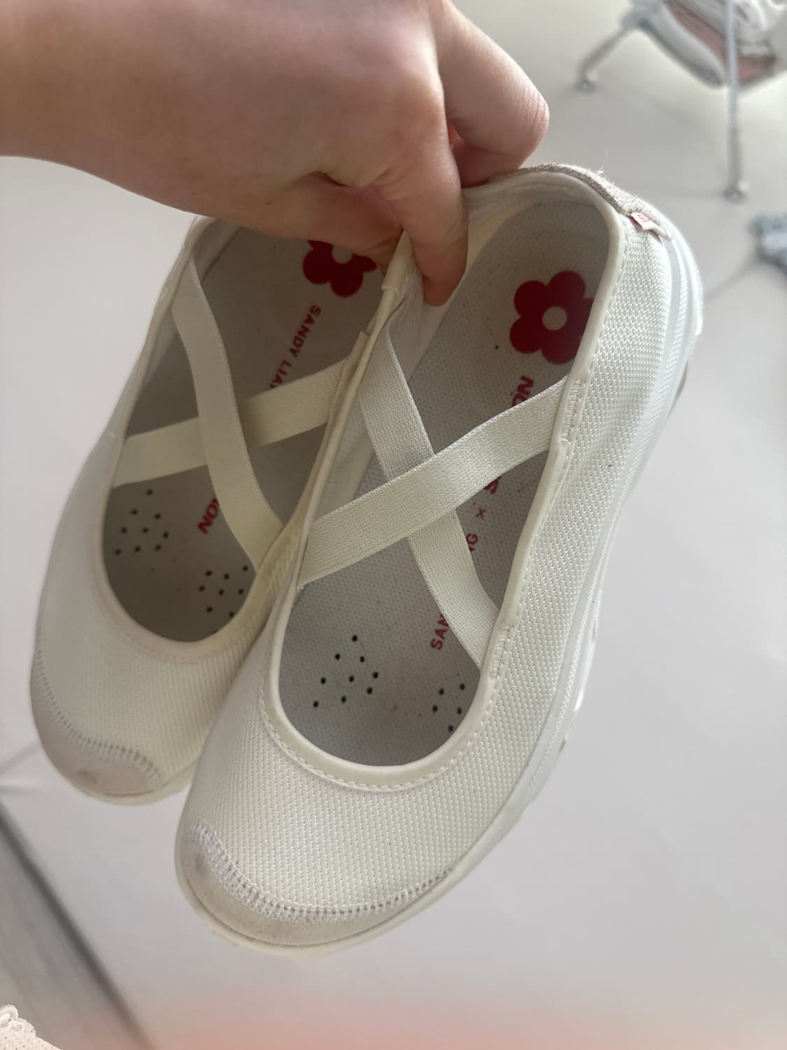 살로몬 샌디리앙 화이트 메리제인 245 상품이미지2