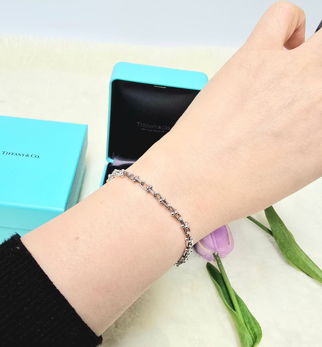 티파니하드웨어링크팔찌 마이크로s사이즈 정품 상품이미지3