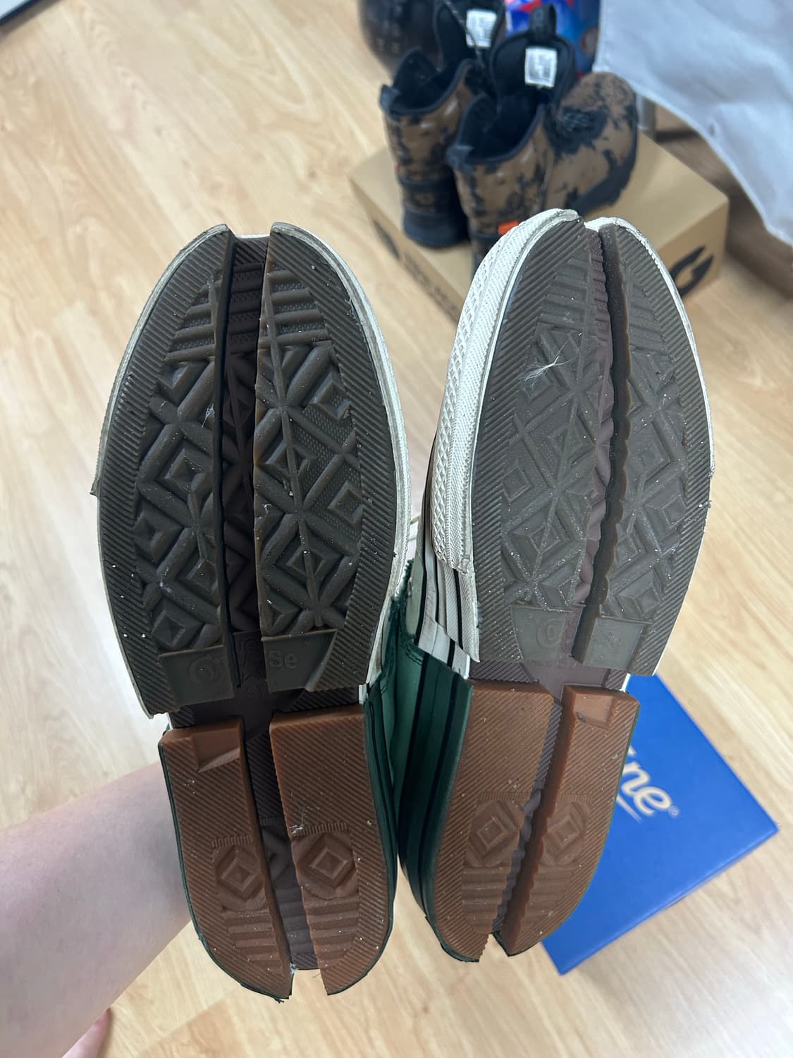 Feng Chen Wang 컨버스 그린 스니커즈 290 상품이미지4