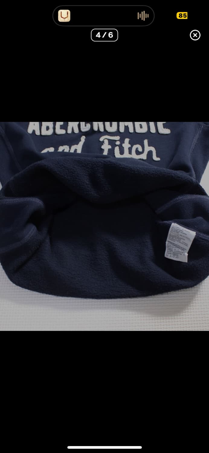 아베크롬비 네이비 후드티 S 상품이미지3