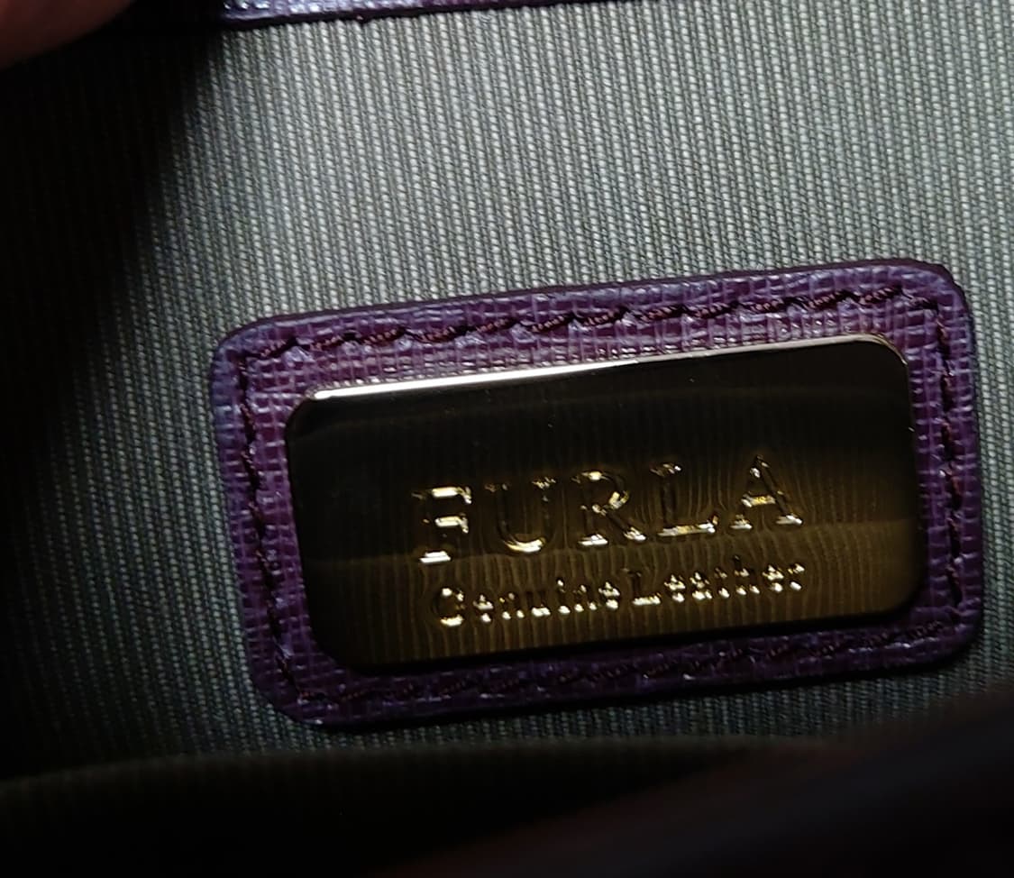 FURLA Julia 체인 퍼플 사피아노 레더 미니 크로스바디 백/숄더백 상품이미지9