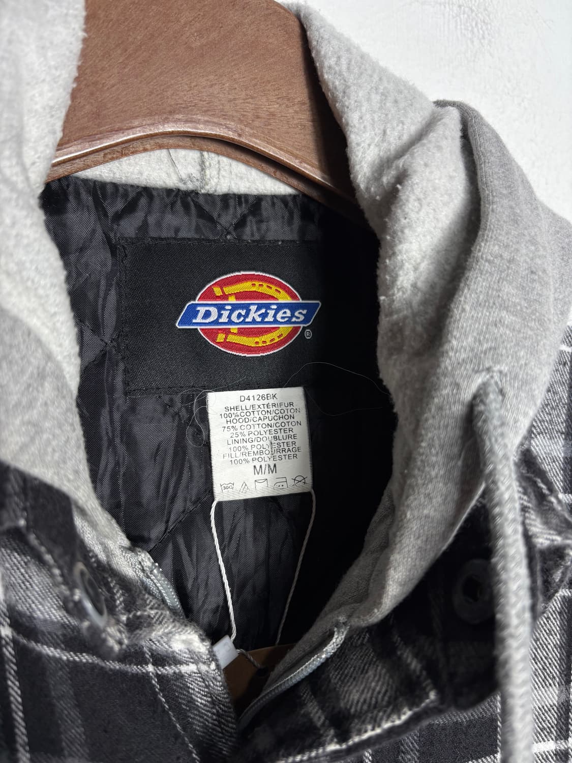 디키즈 후드 레이어드 체크 셔츠 자켓 상품이미지5