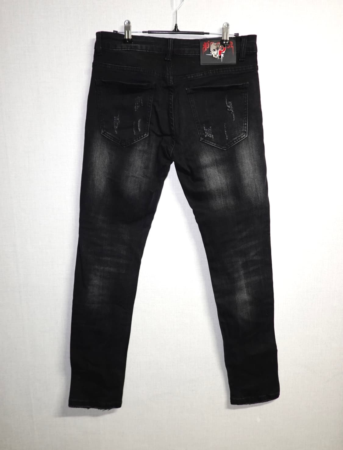 커스텀 패치워크 블랙 디스트로이드 진 상품이미지3