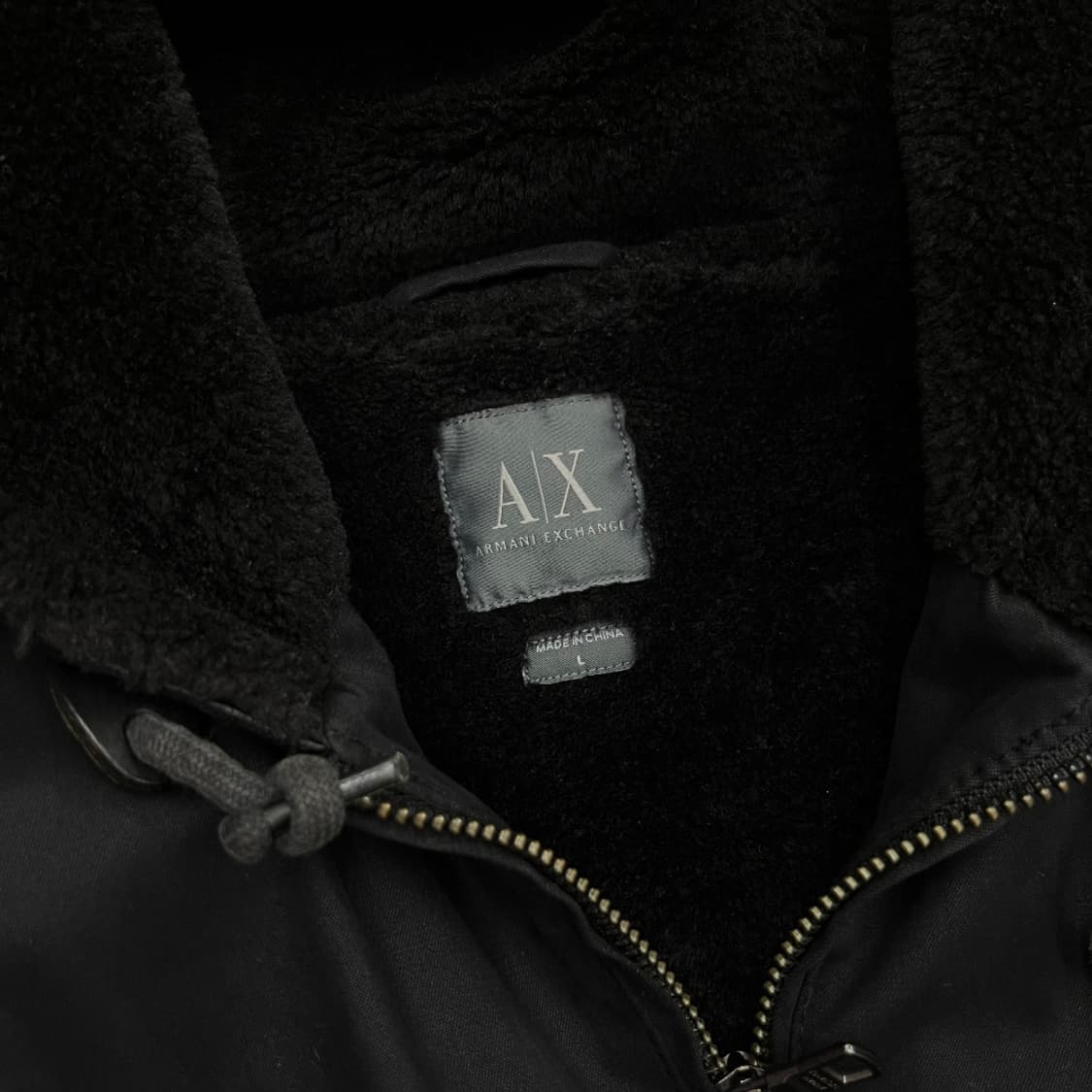 아르마니 익스체인지 포켓 블랙 후드 자켓 L 상품이미지5