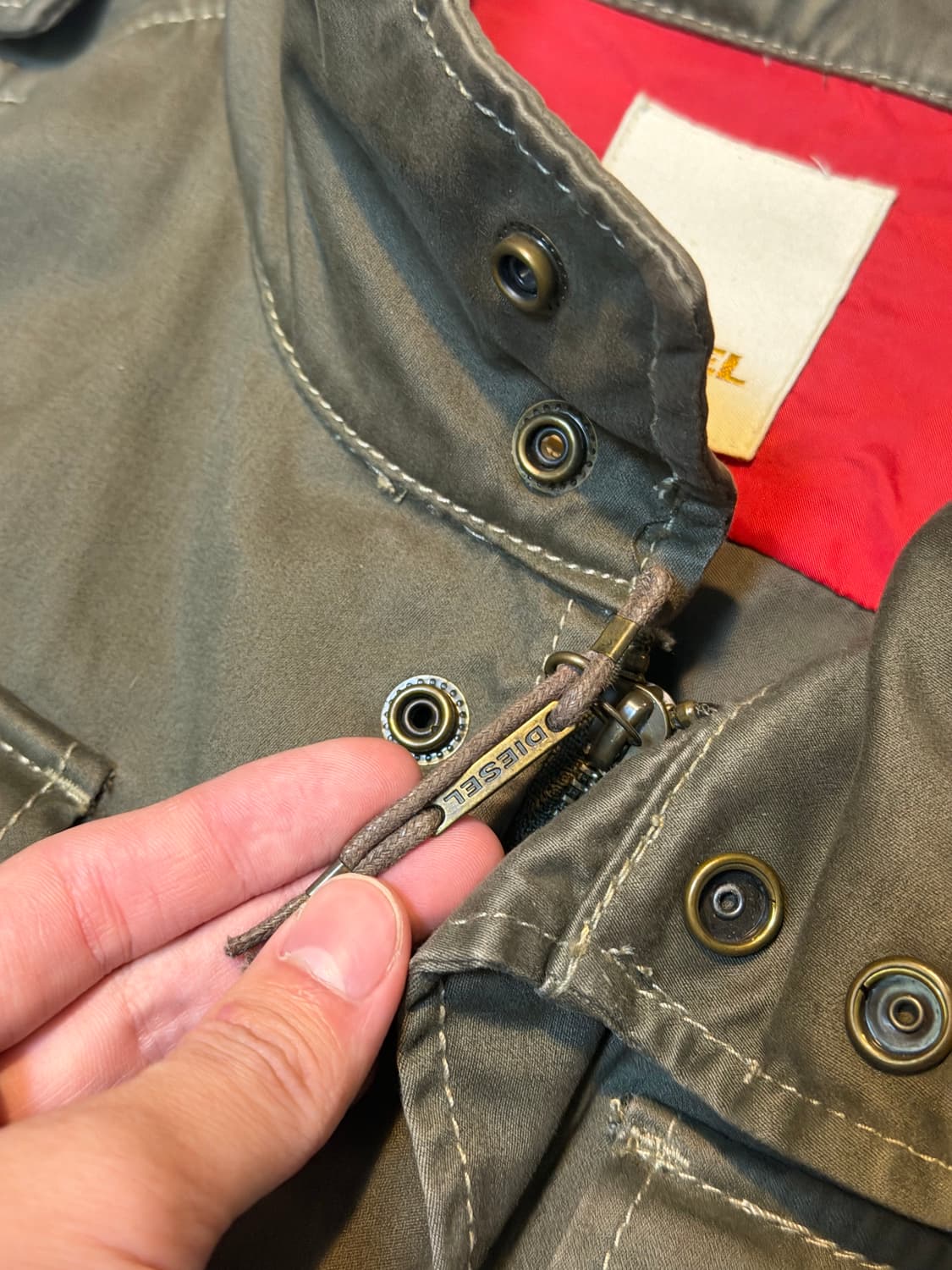 디젤 M65 밀리터리 필드자켓 야상 카키 상품이미지3