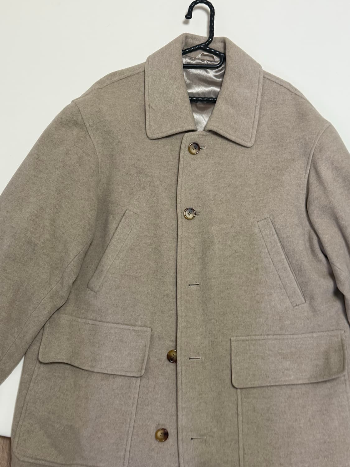 베이지 발마칸 코트 상품이미지1