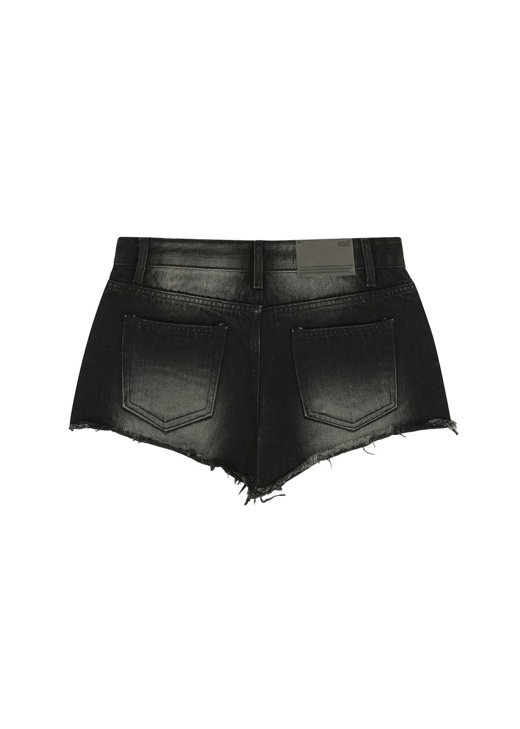DARKNESS LOW WAIST SHORTS, BLACK 상품이미지2