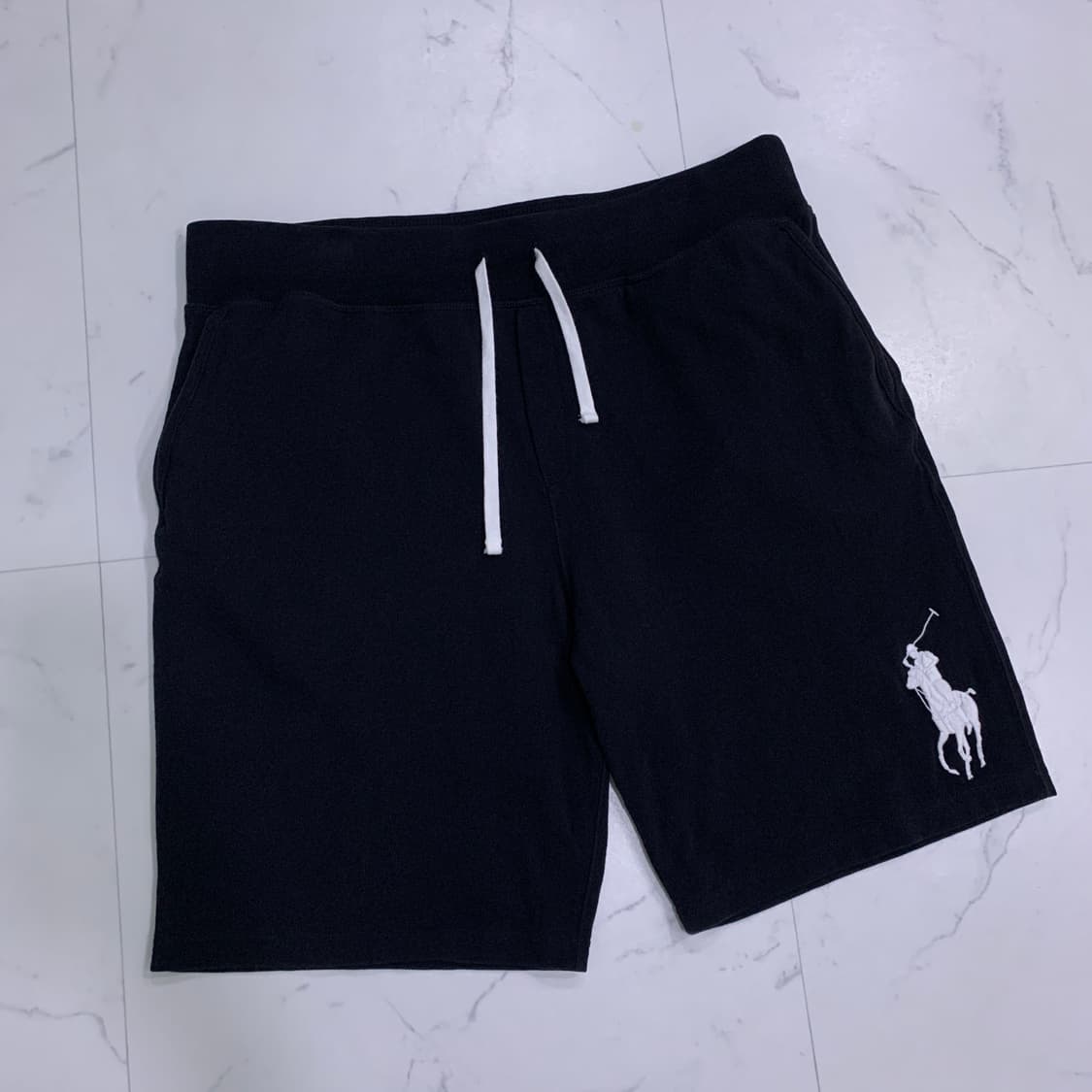 폴로 빅포니 블랙 쇼츠 (빅포니PK동일원단) 상품이미지1