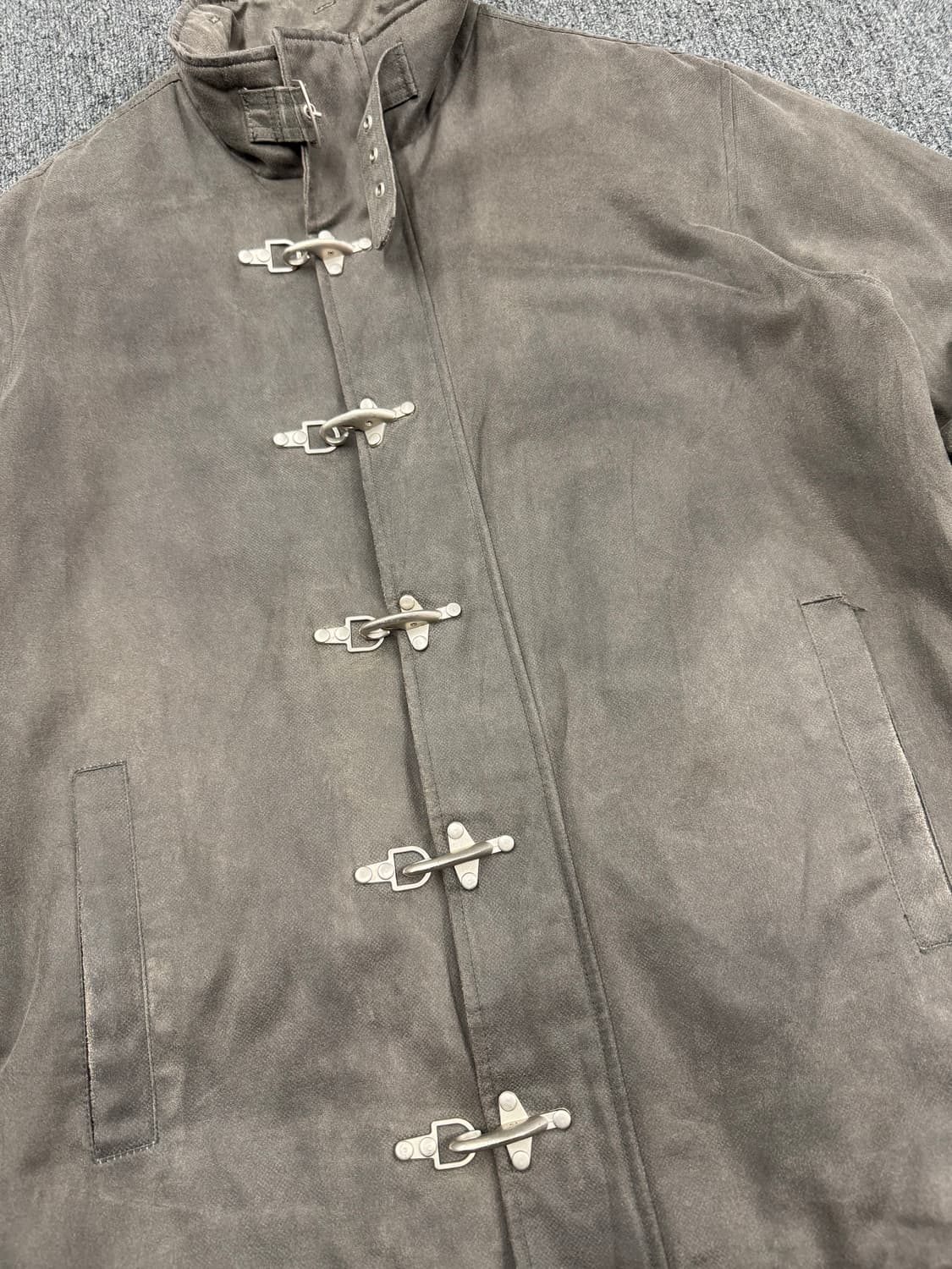 L)Roushatte 빈티지 버클 가죽 코트 자켓(버클) 상품이미지2