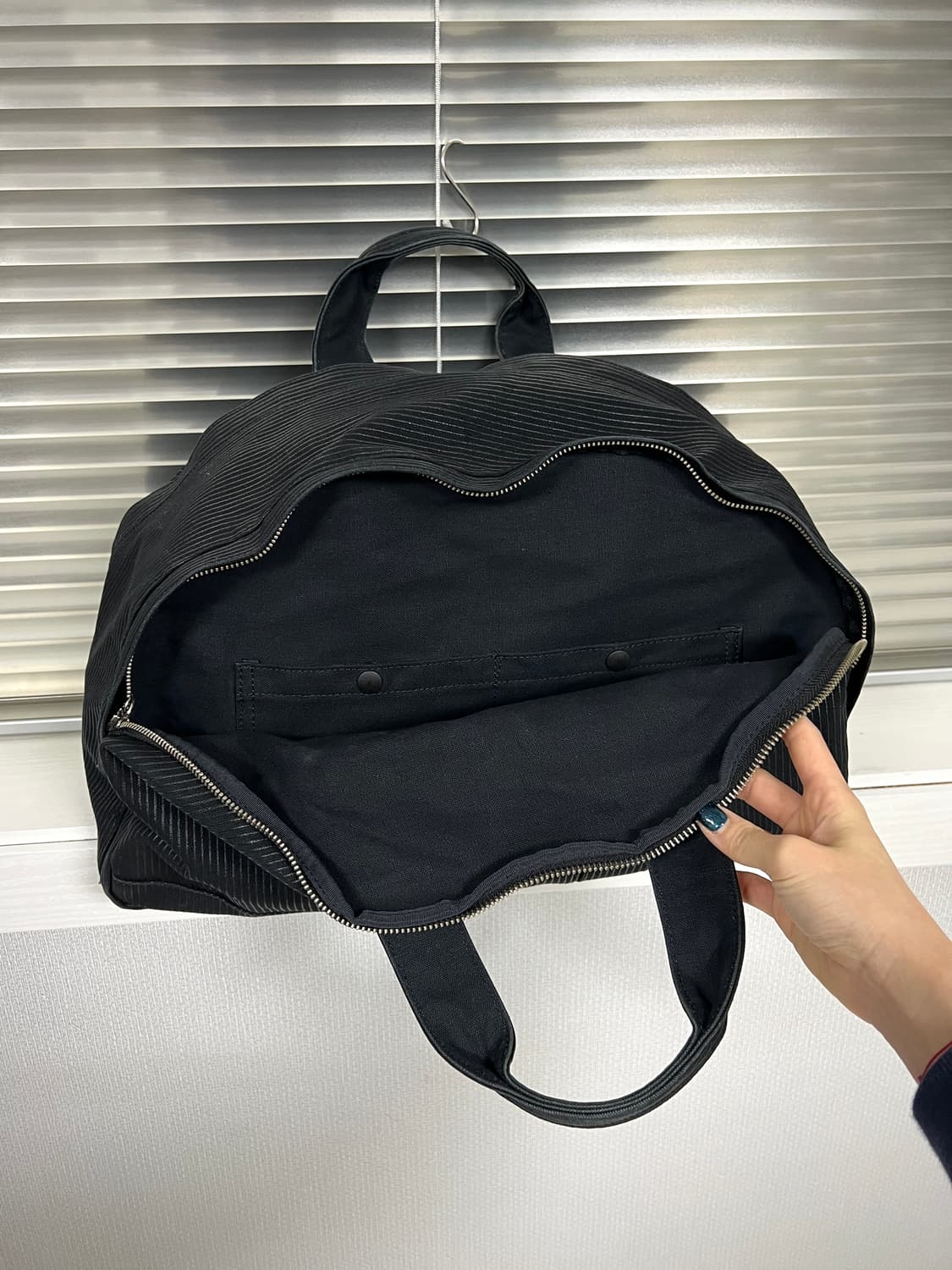 PORTER-TOTE BAG XL (Washed Stripe Black) 상품이미지7