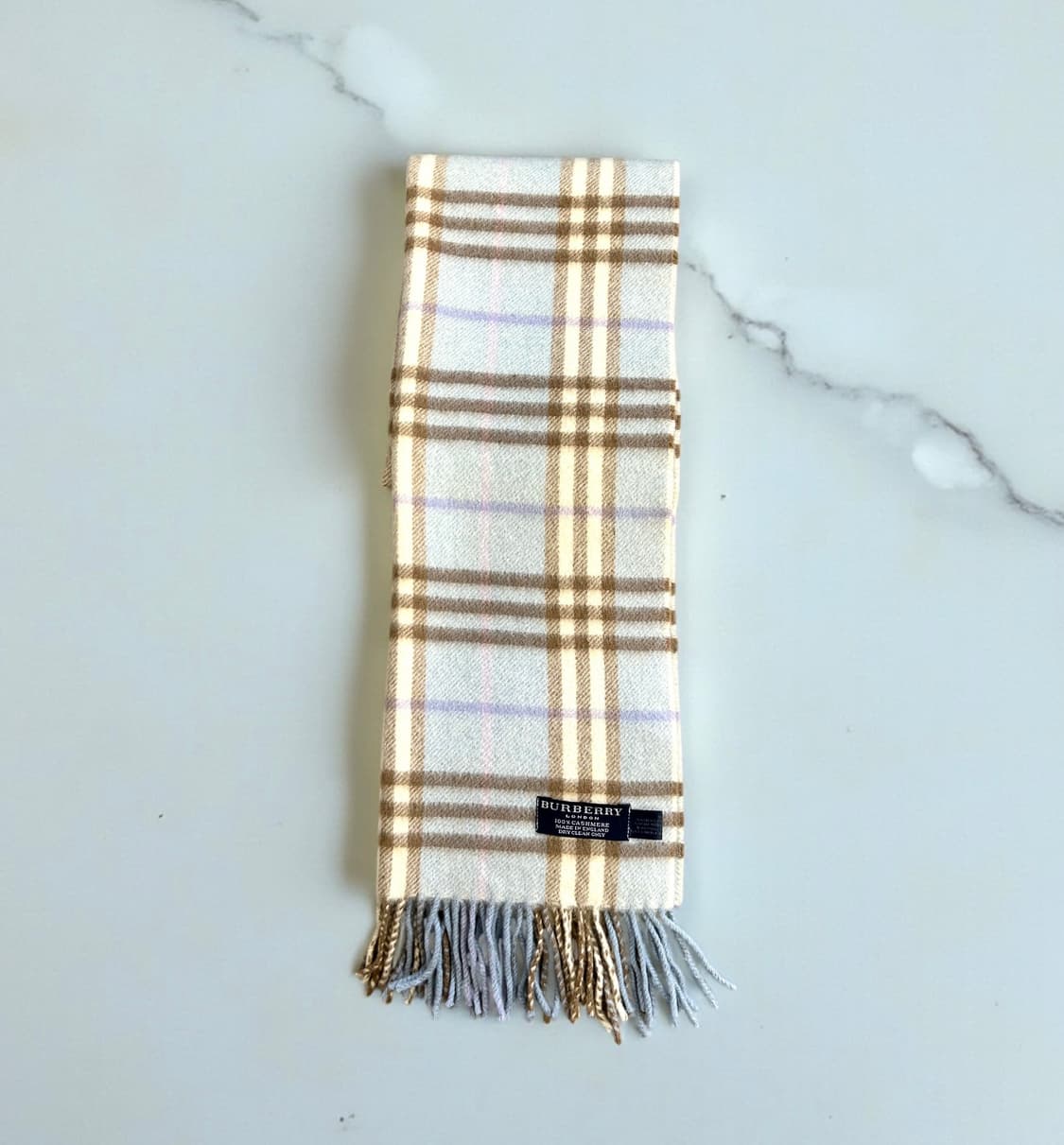 버버리 노바체크 캐시미어100% 머플러 상품이미지5