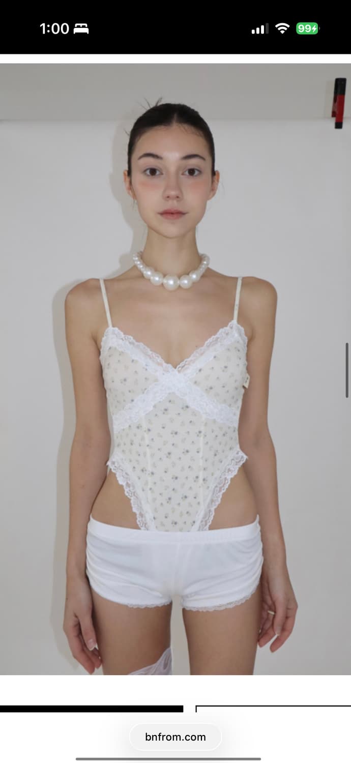 bnfrom LOMANTIC LACE FLOWER 바디수트 상품이미지5