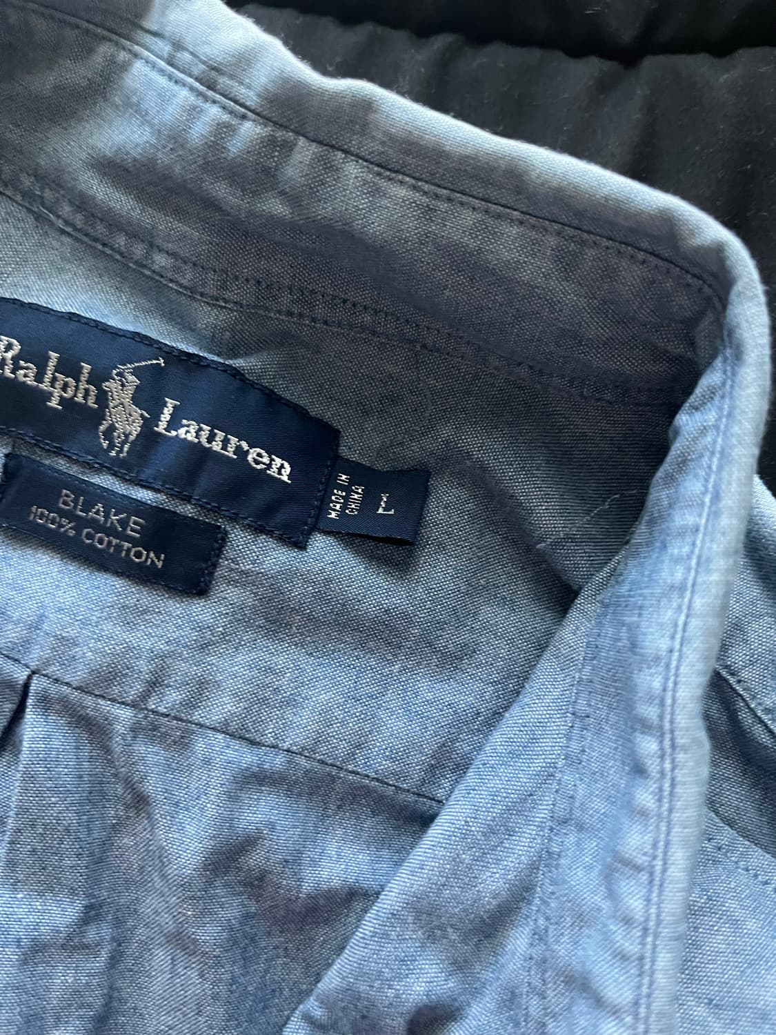 빈티지 폴로 청 셔츠 상품이미지3