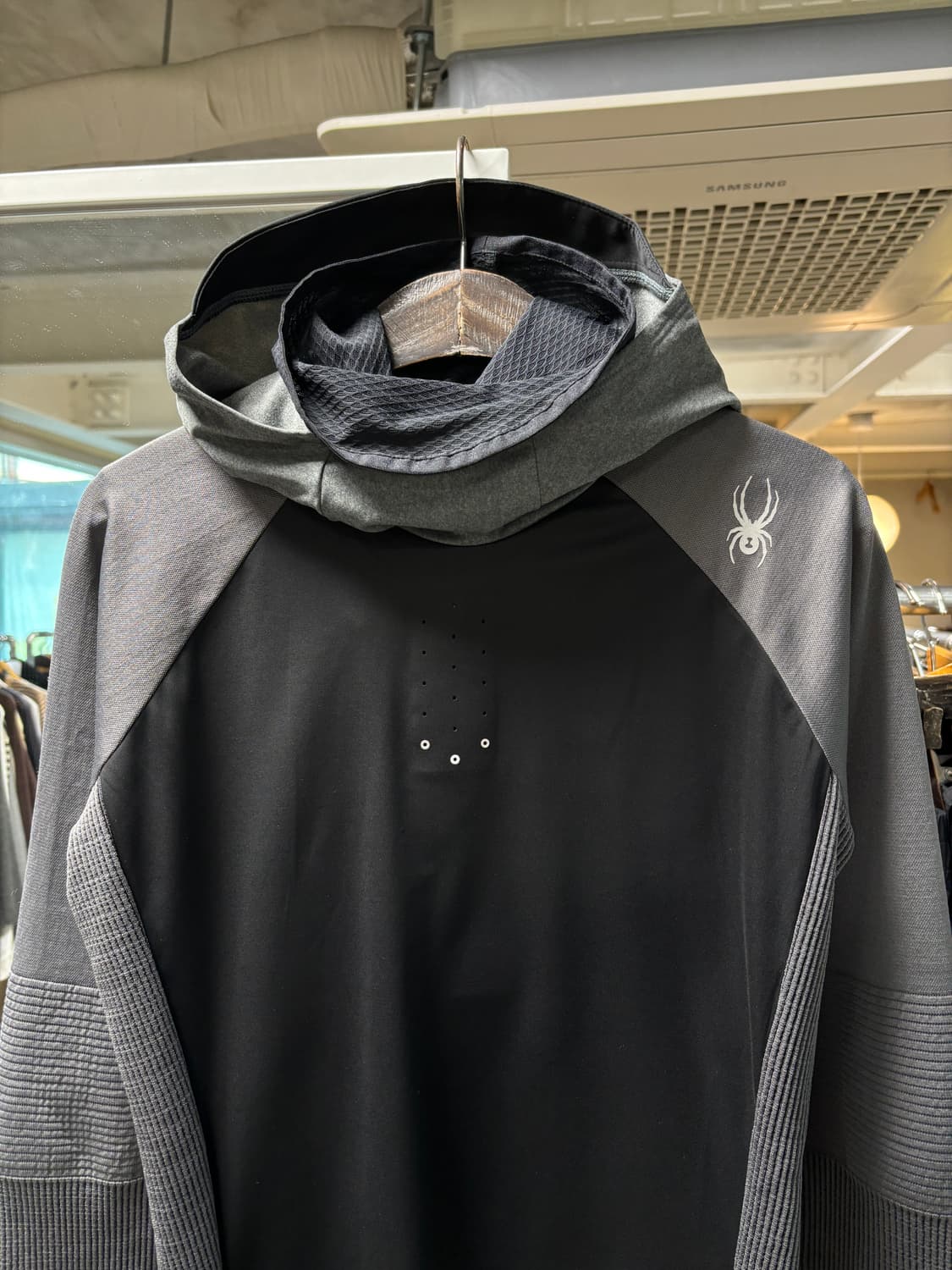 스파이더 하이넥 레이어드 후디 상품이미지3