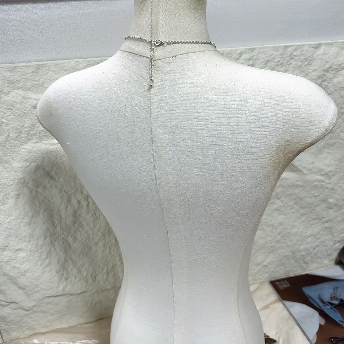 빈티지 하트 큐빅 목걸이 상품이미지3