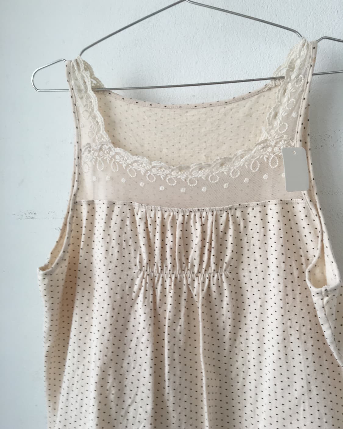 Lace point dot pattern sleeveless 상품이미지3