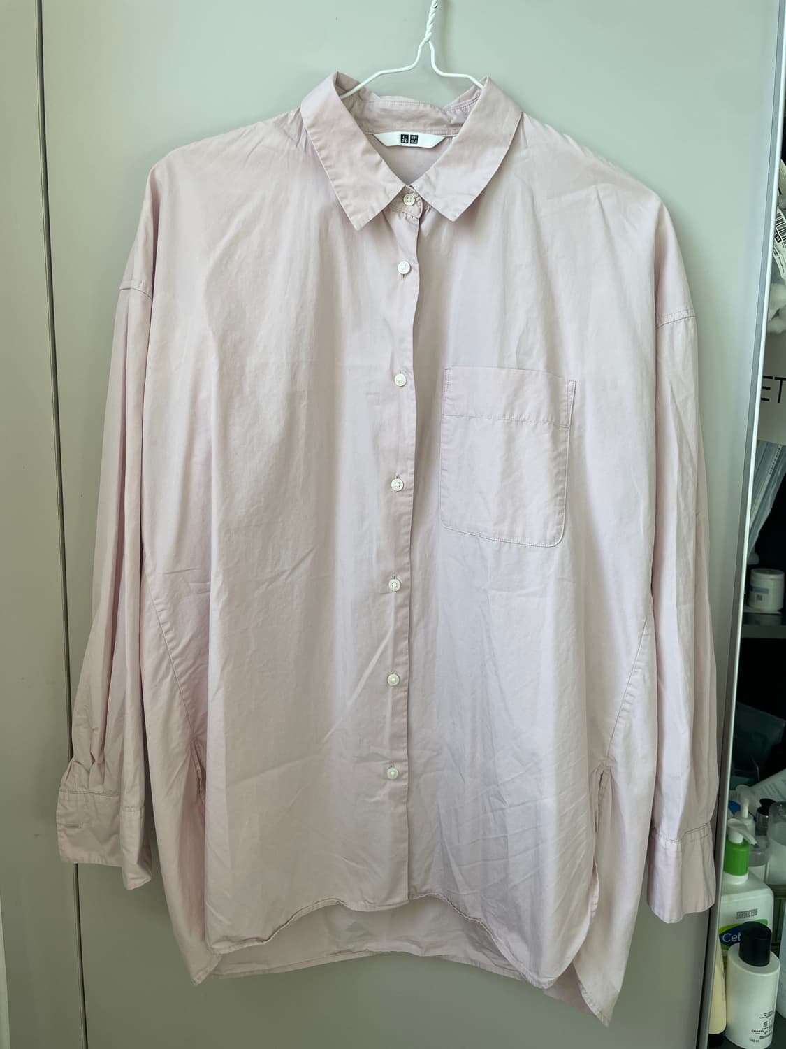 유니클로 핑크 셔츠 L 상품이미지2