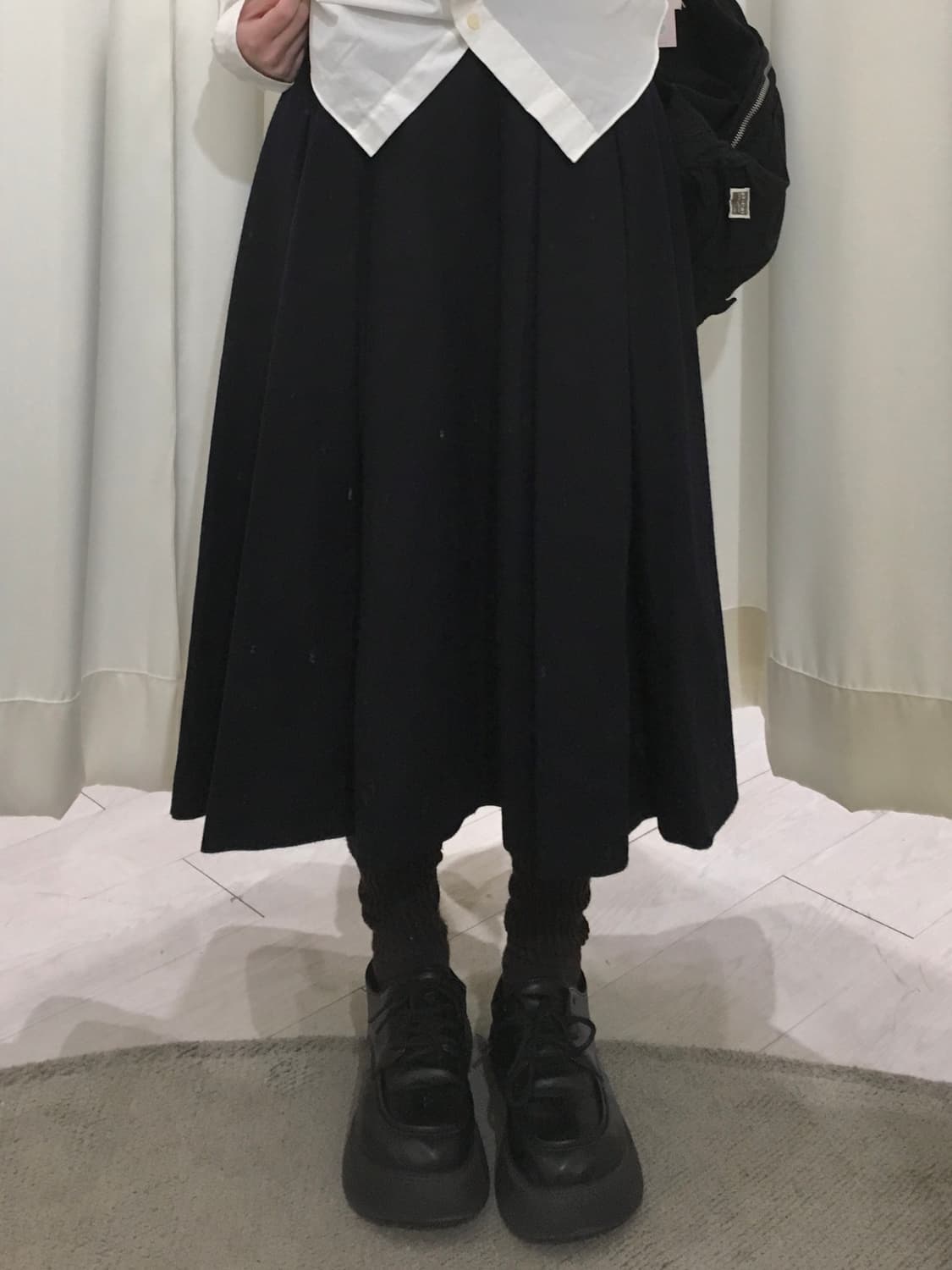 oxford button skirt 상품이미지6