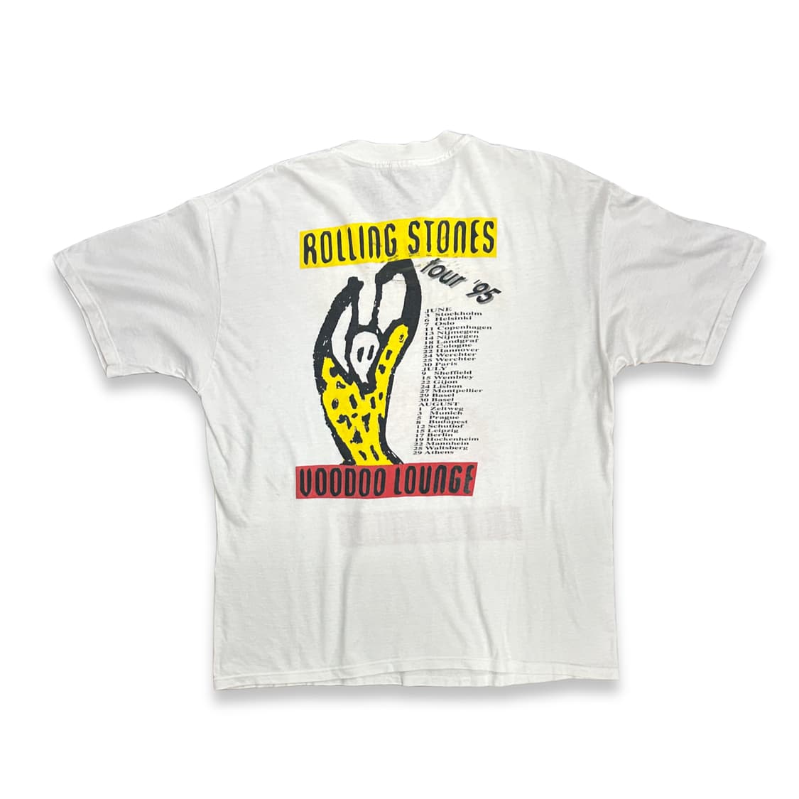 1995' 롤링스톤드 Voodoo Lounge 유럽투어 티셔츠 XL 상품이미지2
