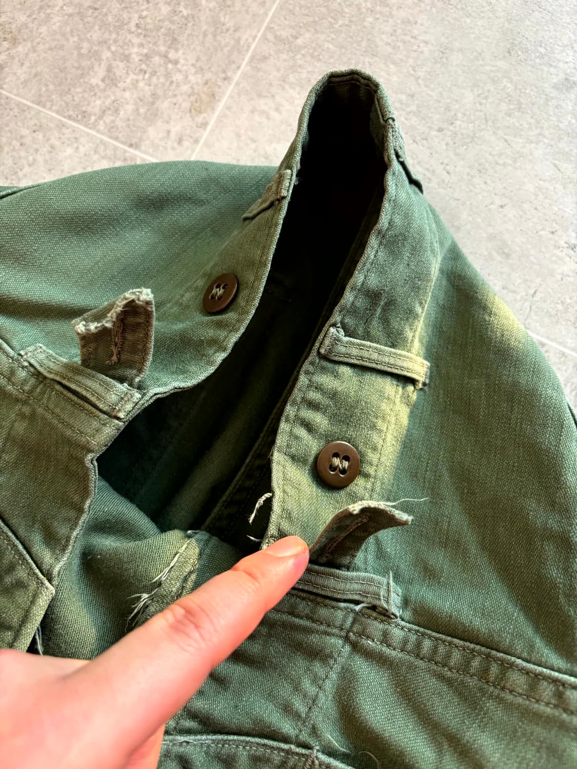 50's 미군 OG 107 퍼티그 팬츠 S(28~29) 초기형 상품이미지8