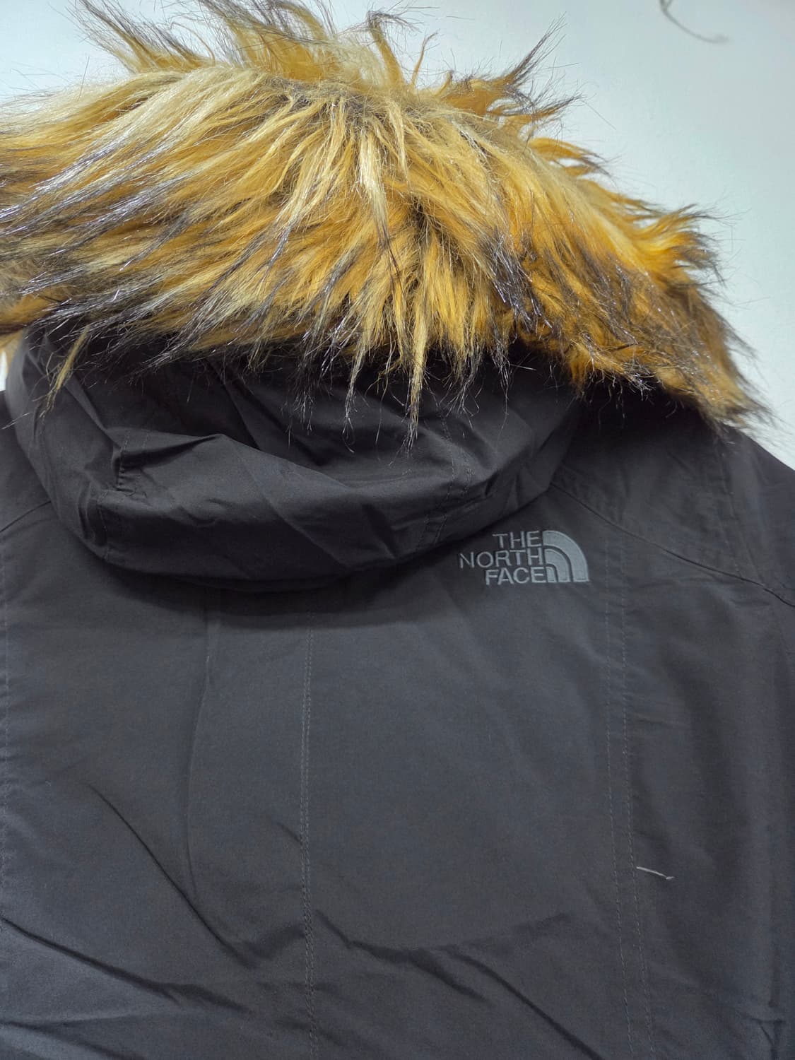 노스페이스 1211-13. 여성 블랙 롱 패딩 퍼 후드 85 상품이미지5