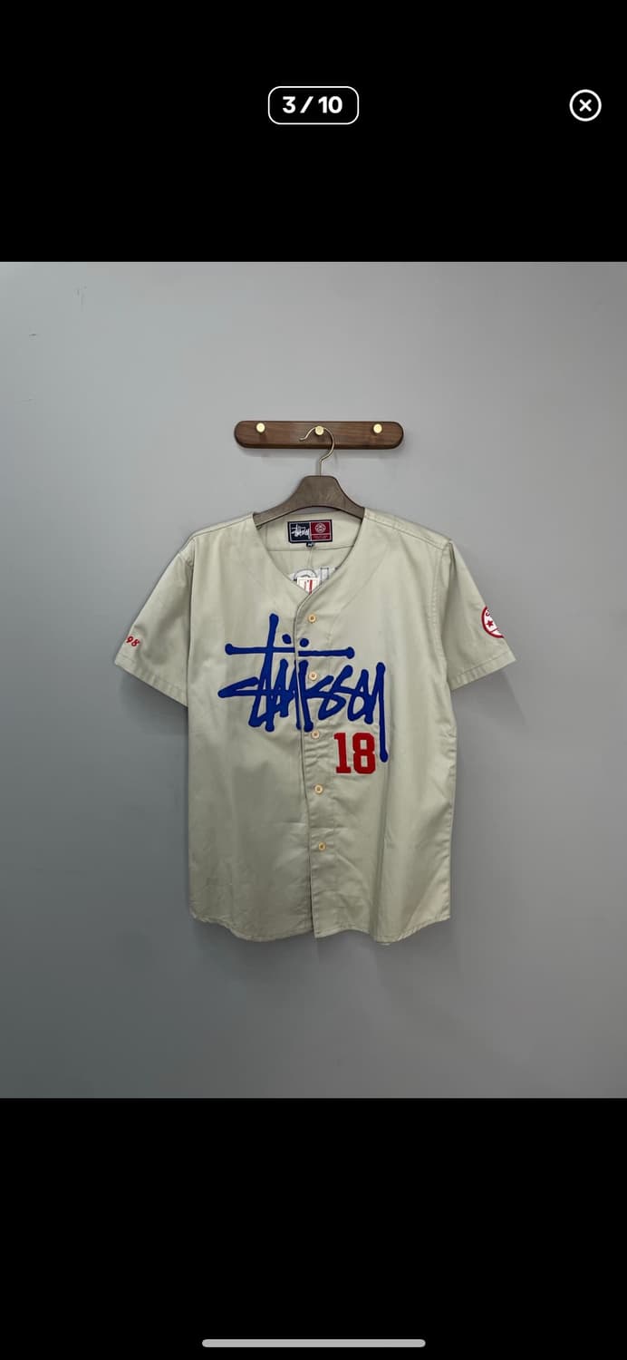 스투시 90s 올드스쿨 베이스볼 반팔 져지 A3151 상품이미지2