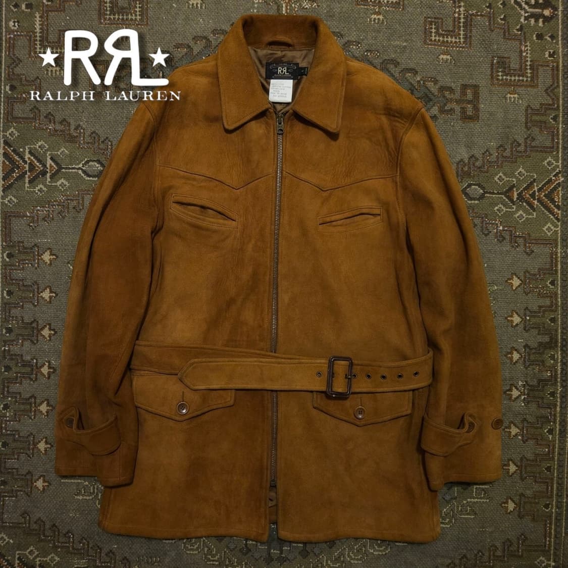 더블알엘 웨스턴 스웨이드 코트 L사이즈 상품이미지1