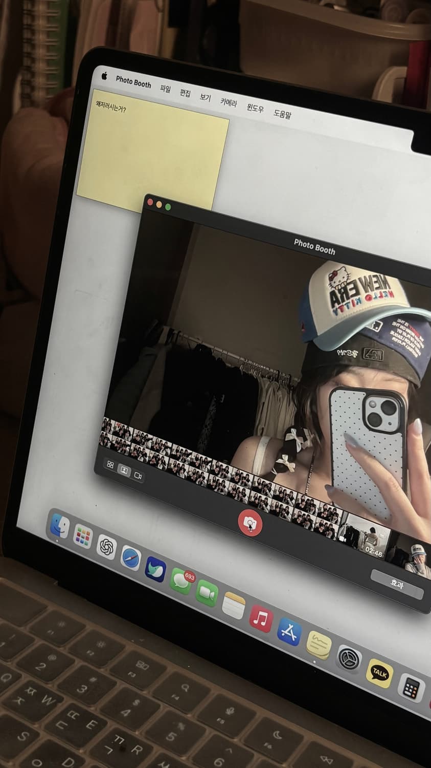 뉴에라 x 헬로 키티 A프레임 트러커 볼캡 에어 포스 블루 상품이미지2