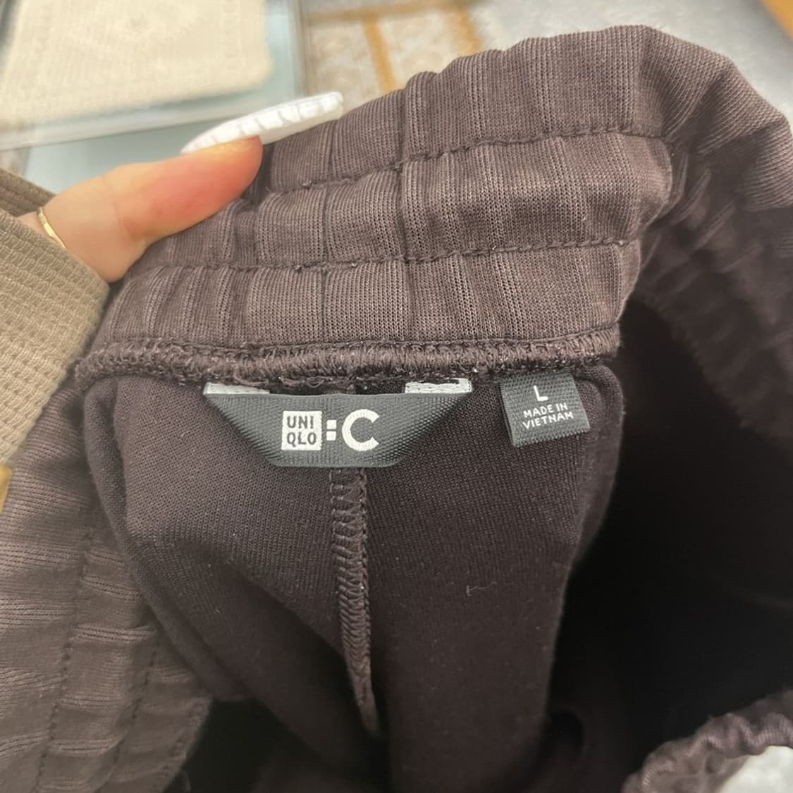 유니클로 C 스트릿 캐주얼 와이드 밴딩 스웻팬츠 L C10808 상품이미지5