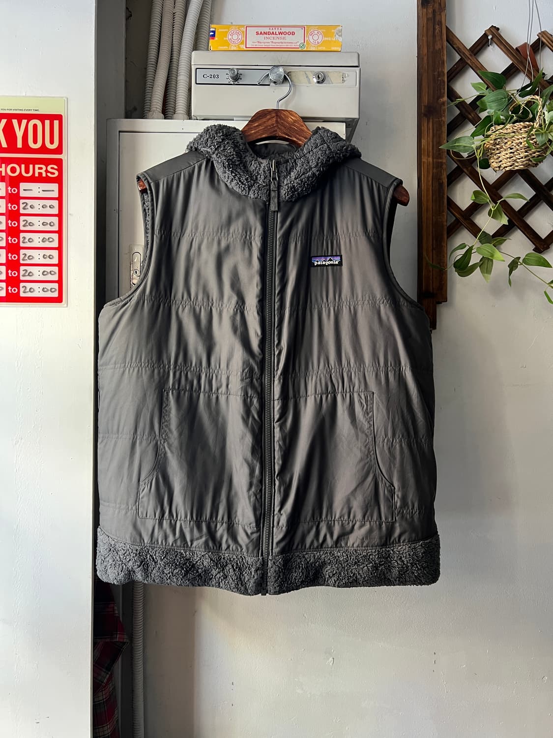 [M]파타고니아 Rhythm 리듬 그레이 플리스 리버시블 베스트 상품이미지2