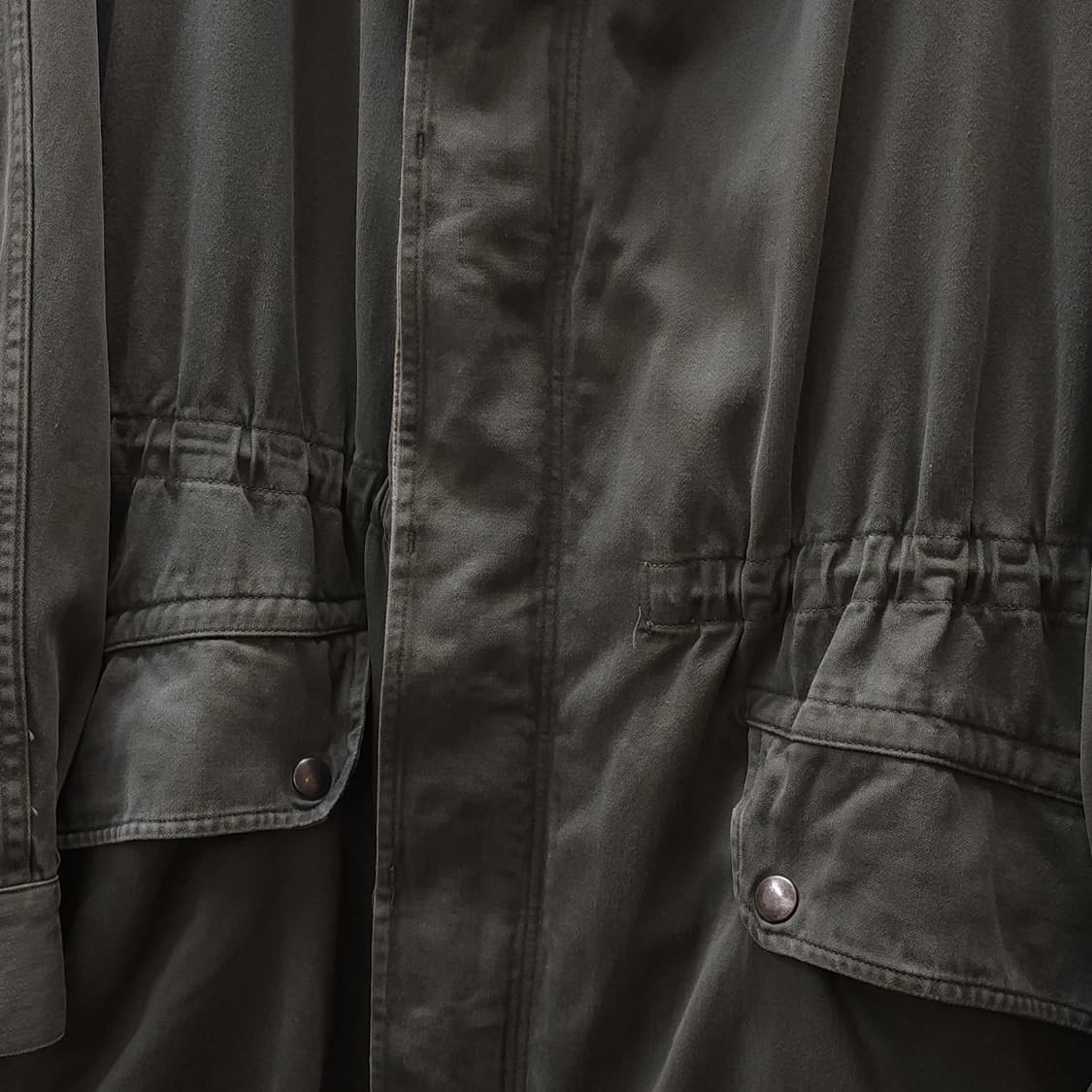 빈티지 프랑스군 m64 밀리터리 모즈파카 올리브 그린 페이딩 120C 상품이미지5