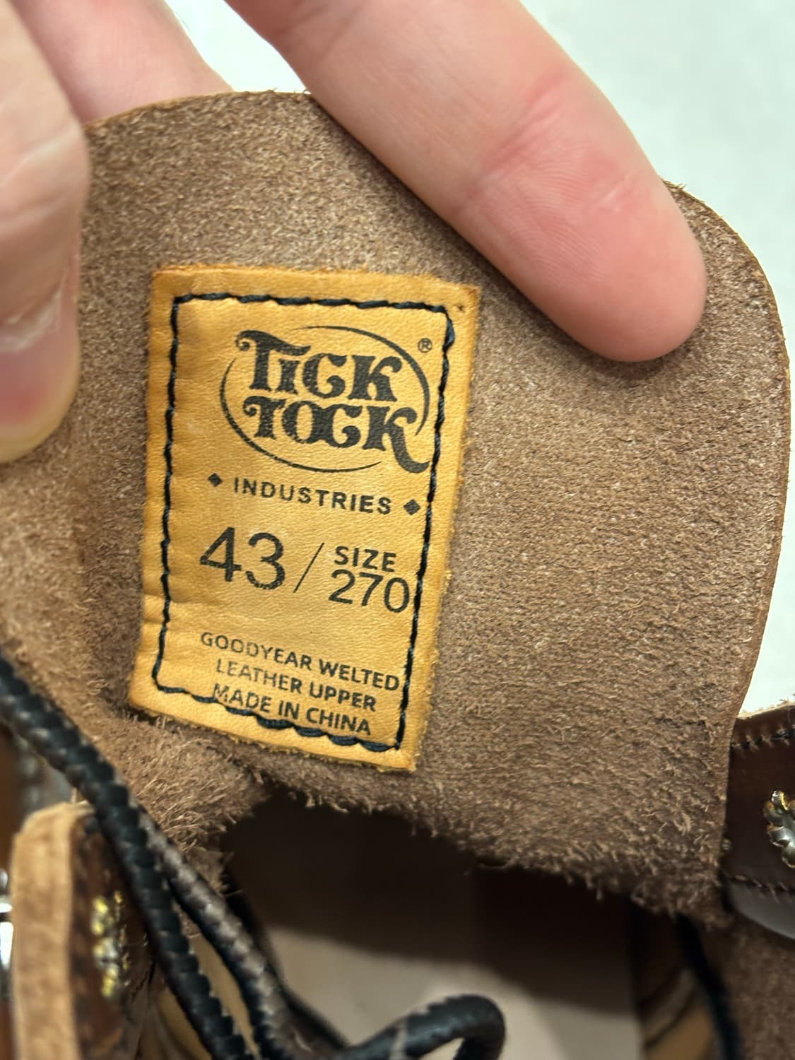 타오바오 TickTock 8111 워크부츠 43사이즈 상품이미지3