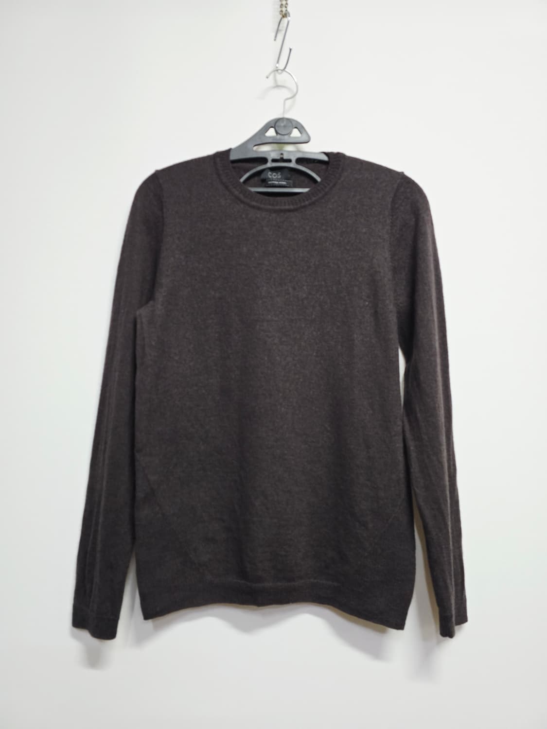 COS 브라운 라운드넥 메리노울 니트 스웨터 상품이미지1